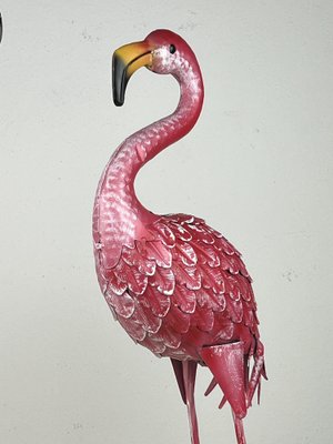 Large Metal Flamingos, Italy, 1980s, Set of 2-YST-1750199