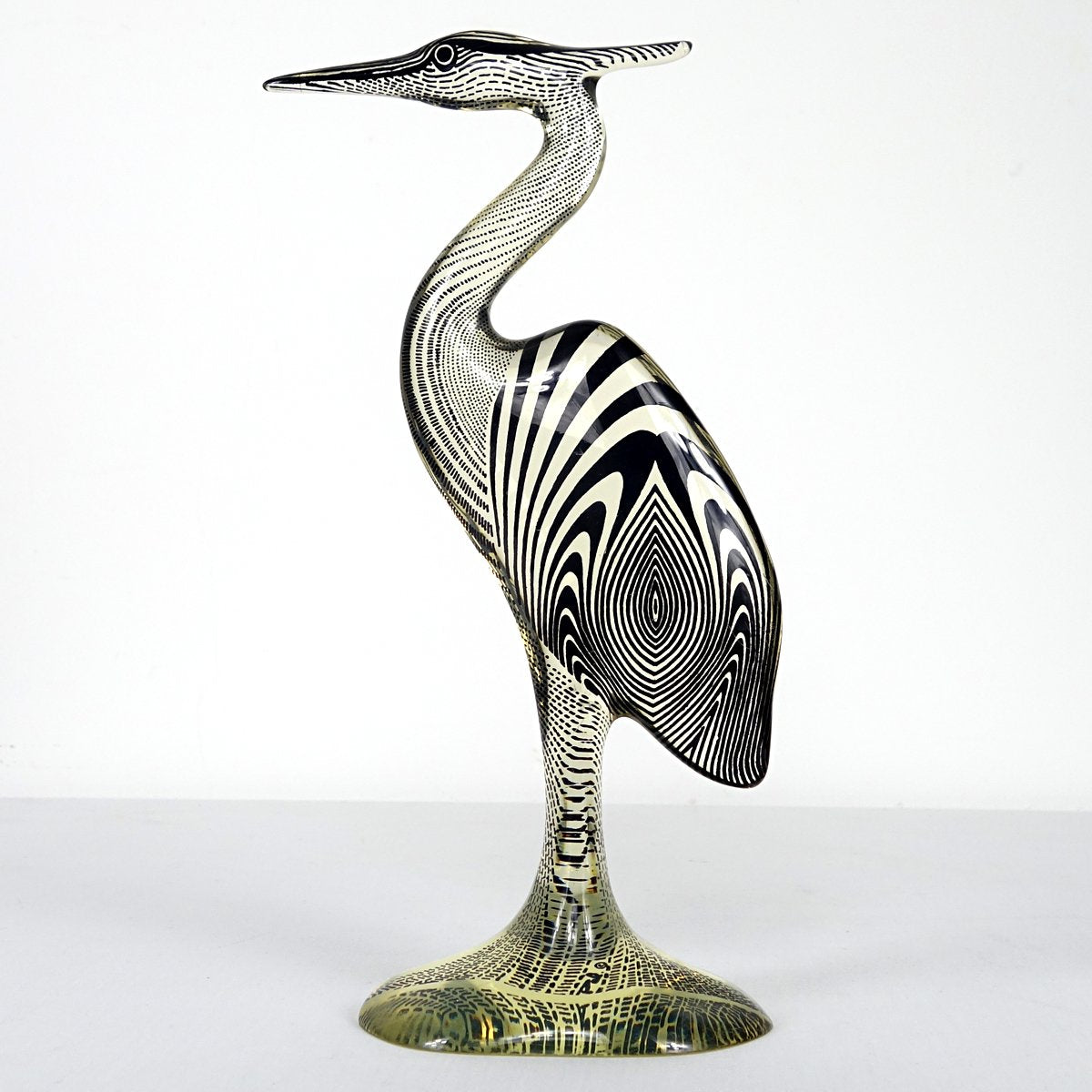 Large Mid-Century Acrylic Glass Herons by Abraham Palatnik, Set of 2