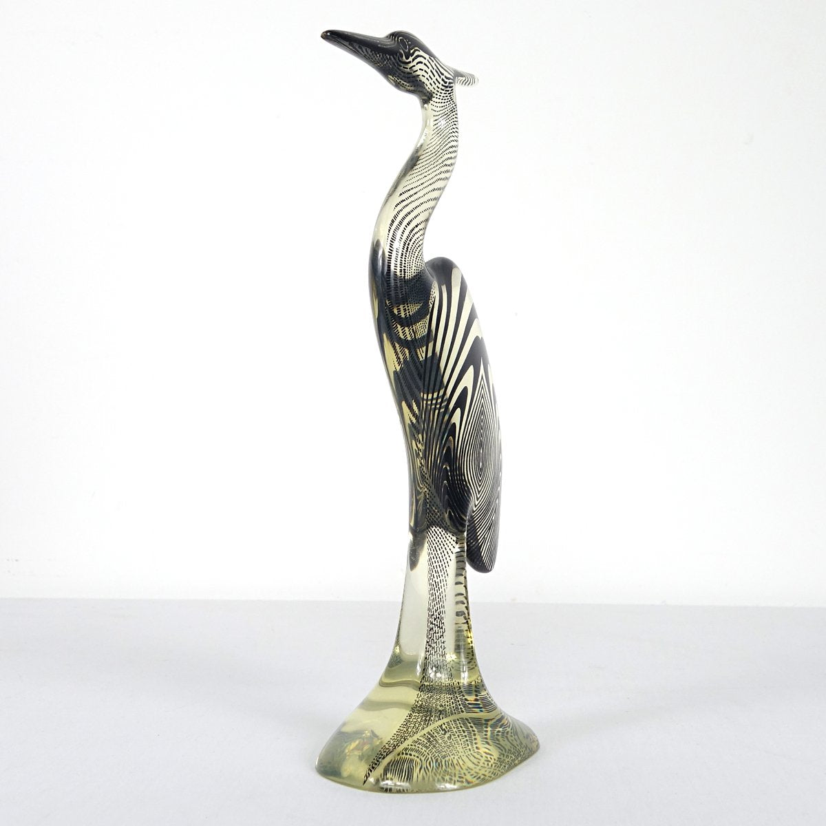 Large Mid-Century Acrylic Glass Herons by Abraham Palatnik, Set of 2