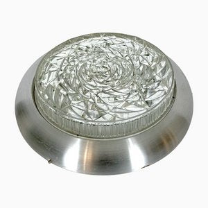 Large Mid-Century Aluminum and Glass Ceiling Lamp or Sconce from Stilux Milano-OT-1112933