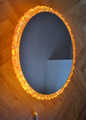 Large Mid-Century Backlit Mirror from Hillebrand, 1970s-TZ-1161269