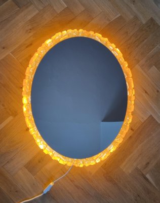 Large Mid-Century Backlit Mirror from Hillebrand, 1970s-TZ-1161269