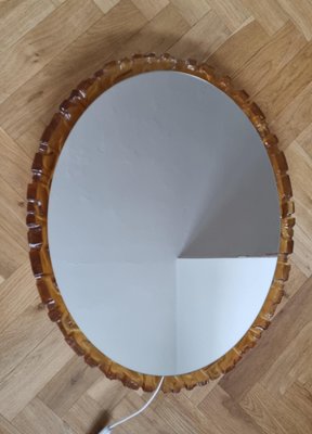 Large Mid-Century Backlit Mirror from Hillebrand, 1970s-TZ-1161269