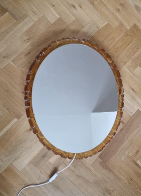 Large Mid-Century Backlit Mirror from Hillebrand, 1970s-TZ-1161269