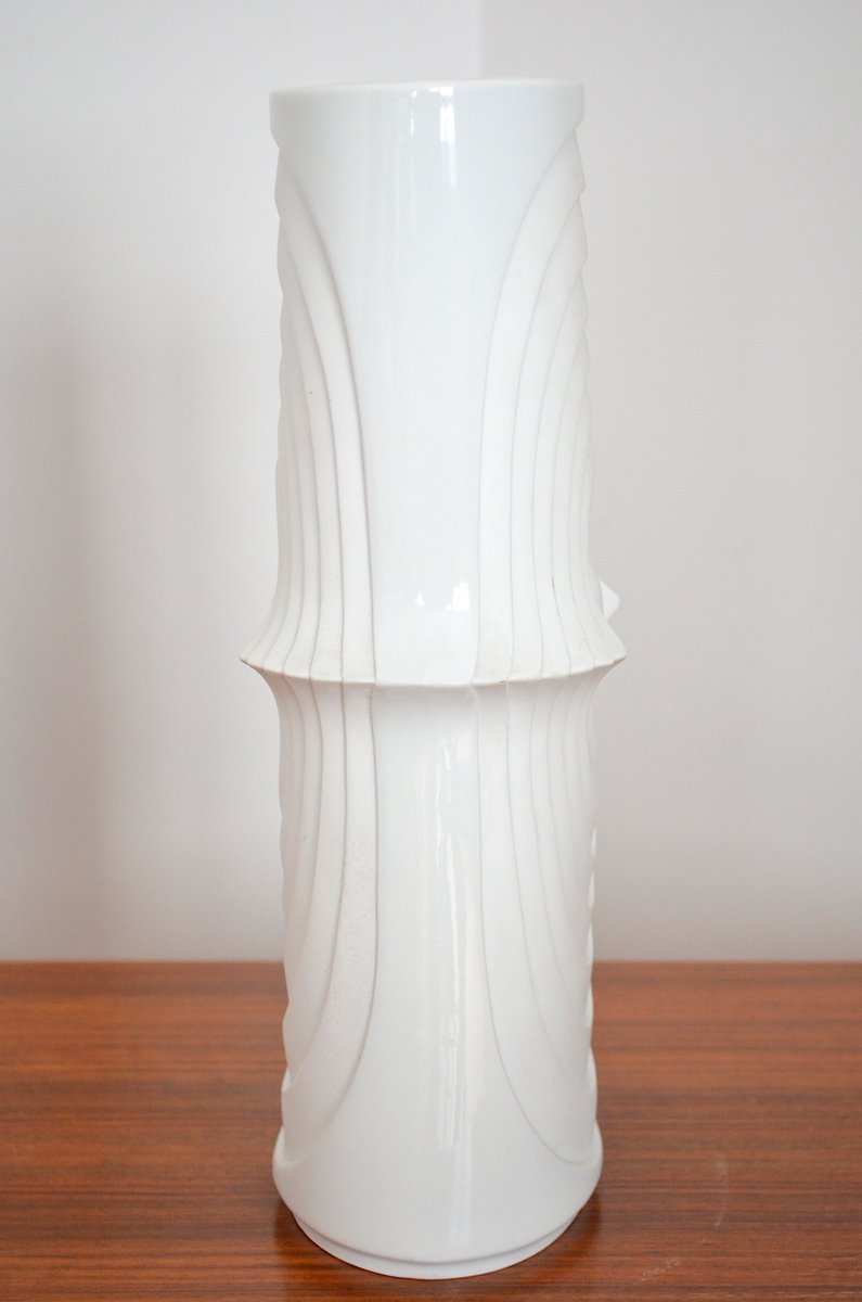 Large Mid-Century Biscuit Porcelain Floor Vase from Royal Porzellan KPM Bavaria, 1960s