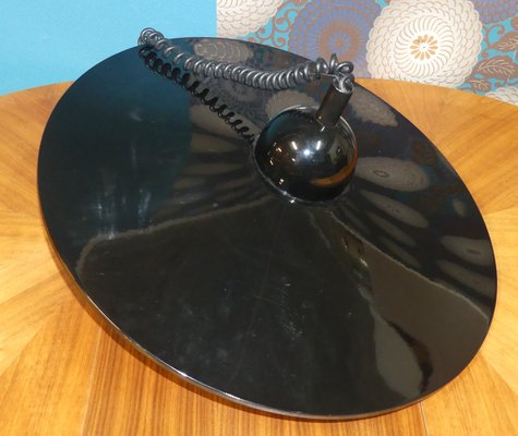 Large Mid-Century Black Metal Adjustable Ceiling Lamp-AFE-691564