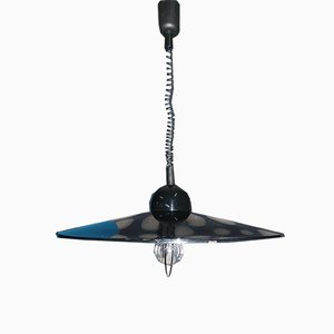 Large Mid-Century Black Metal Adjustable Ceiling Lamp-AFE-691564