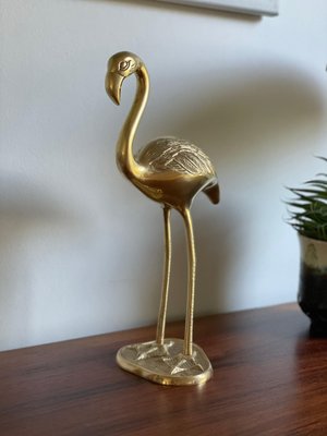 Large Mid-Century Brass Flamingo Decoration by Dieter Rams-WSA-1006129