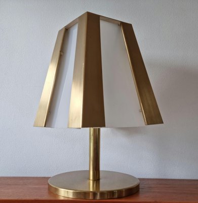 Large Mid-Century Brass Table Lamp, 1970s-TZ-1315595