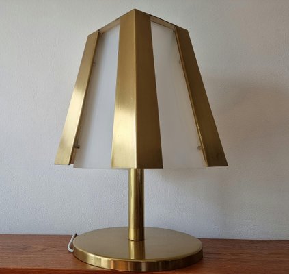 Large Mid-Century Brass Table Lamp, 1970s-TZ-1315595