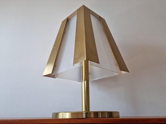 Large Mid-Century Brass Table Lamp, 1970s-TZ-1315595