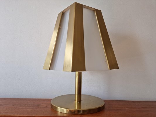 Large Mid-Century Brass Table Lamp, 1970s-TZ-1315595