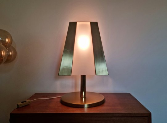 Large Mid-Century Brass Table Lamp, 1970s-TZ-1315595