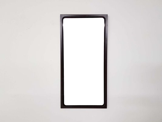 Large Mid-Century Brown Plastic Mirror, 1970s-ZO-991508