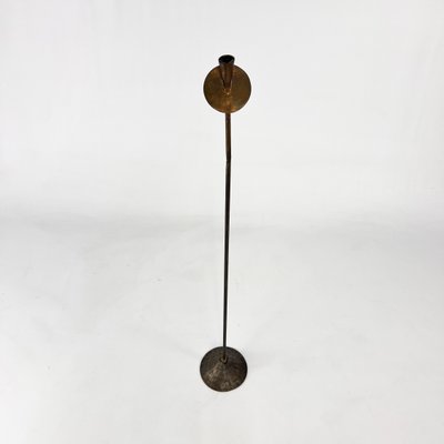 Large Mid-Century Brutalist Candleholder in Brass, 1950s-RMX-2019895