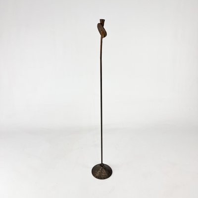 Large Mid-Century Brutalist Candleholder in Brass, 1950s-RMX-2019895