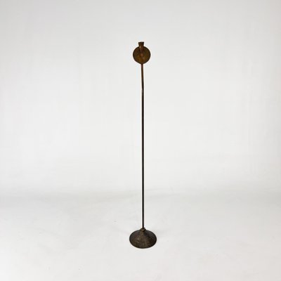 Large Mid-Century Brutalist Candleholder in Brass, 1950s-RMX-2019895