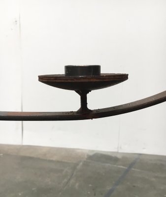 Large Mid-Century Brutalist Metal Candleholder-UAH-953852