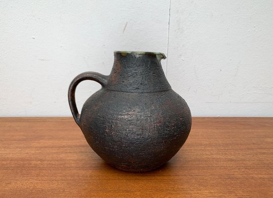 Large Mid-Century Brutalist Studio Pottery Carafe Vase by Gerhard Liebenthron, Germany, 1960s-UAH-1627795