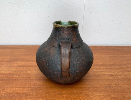 Large Mid-Century Brutalist Studio Pottery Carafe Vase by Gerhard Liebenthron, Germany, 1960s-UAH-1627795