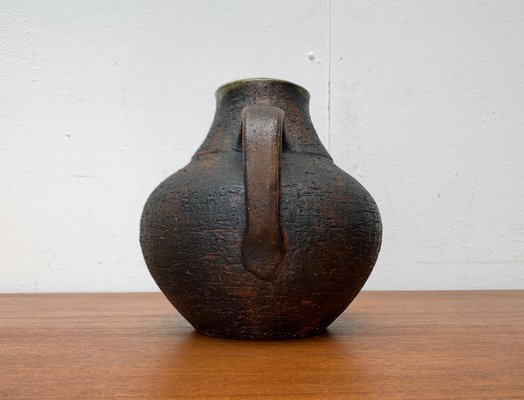 Large Mid-Century Brutalist Studio Pottery Carafe Vase by Gerhard Liebenthron, Germany, 1960s-UAH-1627795