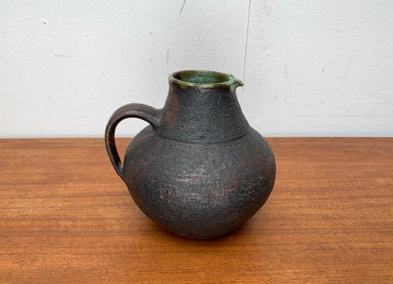 Large Mid-Century Brutalist Studio Pottery Carafe Vase by Gerhard Liebenthron, Germany, 1960s-UAH-1627795