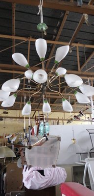 Large Mid-Century Ceiling Lamp, 1960s-OLY-604219