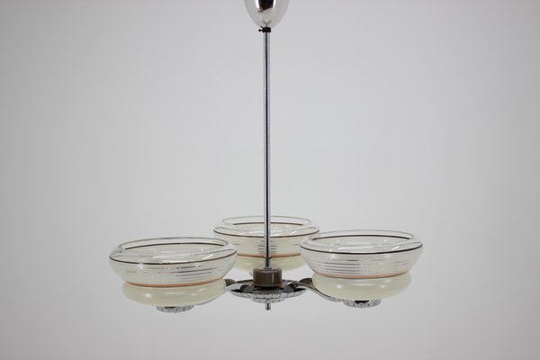 Large Mid-Century Ceiling Lamp from Zukov, 1950s-TZ-602158