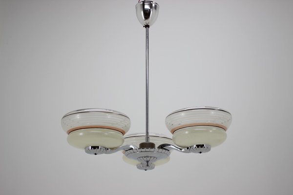 Large Mid-Century Ceiling Lamp from Zukov, 1950s-TZ-602158