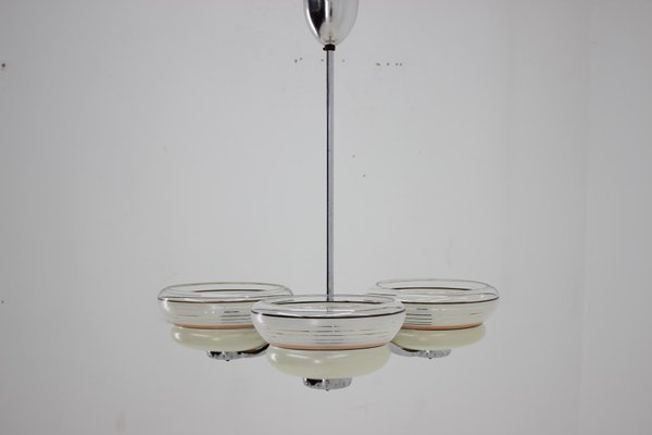 Large Mid-Century Ceiling Lamp from Zukov, 1950s-TZ-602158