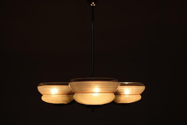 Large Mid-Century Ceiling Lamp from Zukov, 1950s-TZ-602158