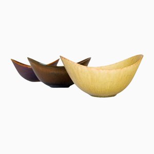 Large Mid-Century Ceramic Bowls by Gunnar Nylund for Rörstrand, Sweden, Set of 3-UYK-1165823