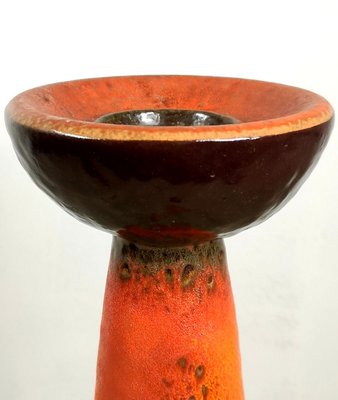 Large Mid-Century Ceramic Floor Candleholder from Viktor Janaky, 1970s-UWE-885537