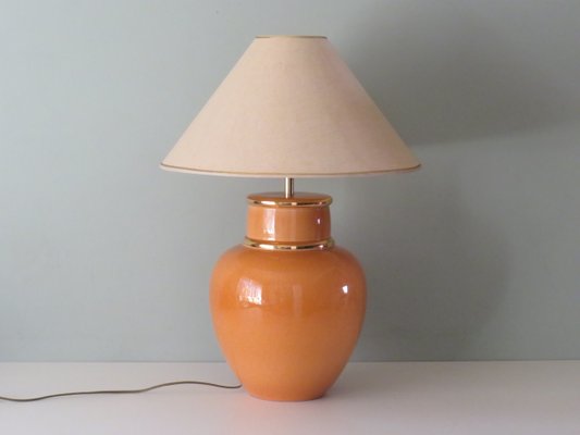 Large Mid-Century Ceramic Table Lamp by Louis Drimmer, France, 1970-UKG-1257053