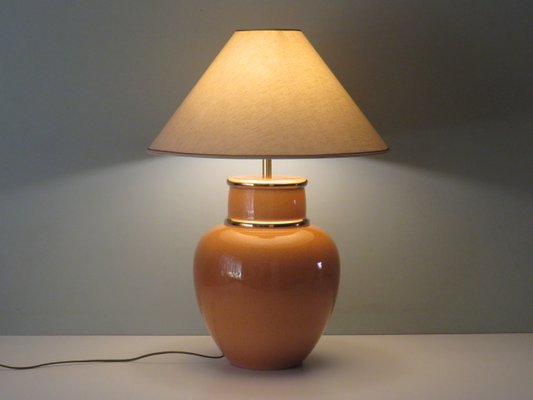 Large Mid-Century Ceramic Table Lamp by Louis Drimmer, France, 1970-UKG-1257053