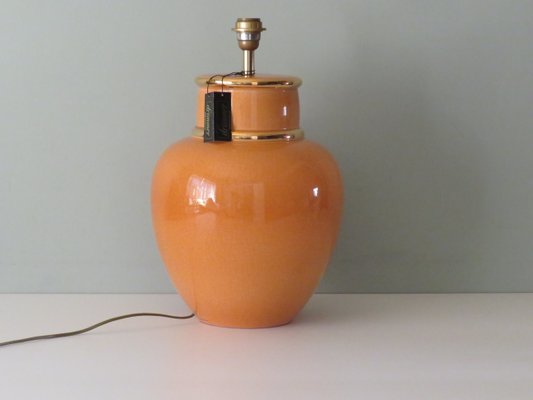 Large Mid-Century Ceramic Table Lamp by Louis Drimmer, France, 1970-UKG-1257053