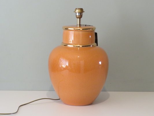 Large Mid-Century Ceramic Table Lamp by Louis Drimmer, France, 1970-UKG-1257053