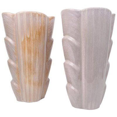 Large Mid-Century Ceramic Vases by Gunnar Nylund for Rörstrand, Sweden, Set of 2-UYK-807009