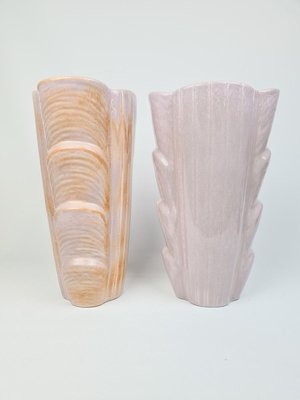 Large Mid-Century Ceramic Vases by Gunnar Nylund for Rörstrand, Sweden, Set of 2-UYK-807009