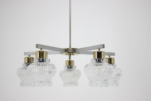 Large Mid-Century Chandelier from Kamenicky Senov, 1970s-TZ-692291