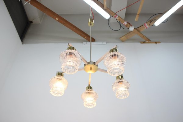 Large Mid-Century Chandelier from Kamenicky Senov, 1970s-TZ-692291