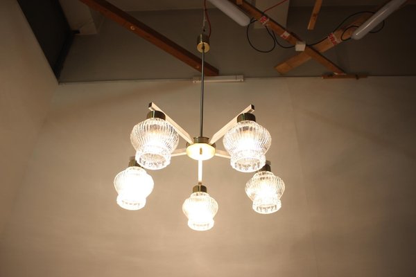 Large Mid-Century Chandelier from Kamenicky Senov, 1970s-TZ-692291