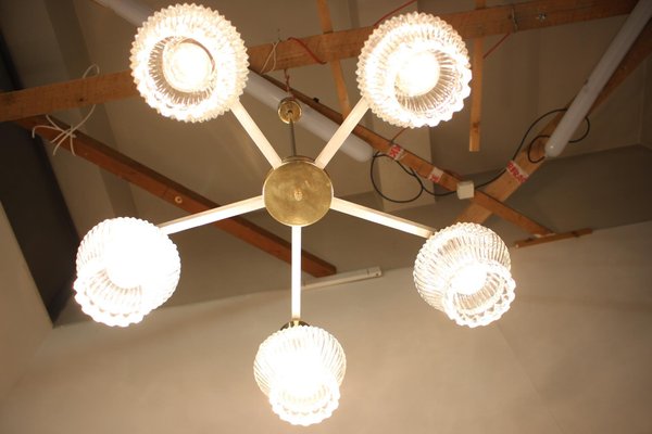 Large Mid-Century Chandelier from Kamenicky Senov, 1970s-TZ-692291