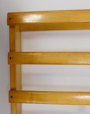 Large Mid-Century Coat Rack in Beech with 8 Brass Hooks attributed to Carl Auböck, 1950s-MWV-1791377