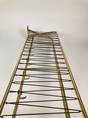 Large Mid-Century Coat Rack in Gold Color, Austria, 1950s-BAF-763453