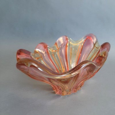 Large Mid-Century Colored Brass Bowl from W. Cristal-WK-725456