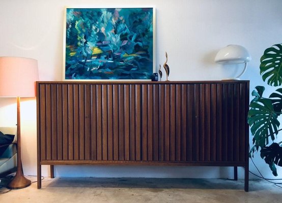 Large Mid-Century Danish Highboard Sideboard Cabinet by Leo Bub, 1960s-WSA-831294