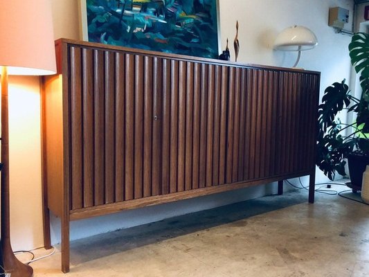 Large Mid-Century Danish Highboard Sideboard Cabinet by Leo Bub, 1960s-WSA-831294