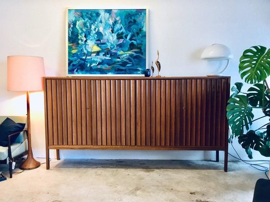 Large Mid-Century Danish Highboard Sideboard Cabinet by Leo Bub, 1960s-WSA-831294