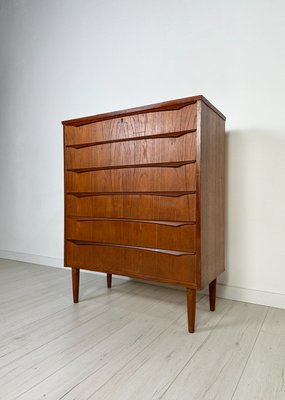 Large Mid-Century Danish Teak Chest of Drawers, 1960s-XCQ-2042136